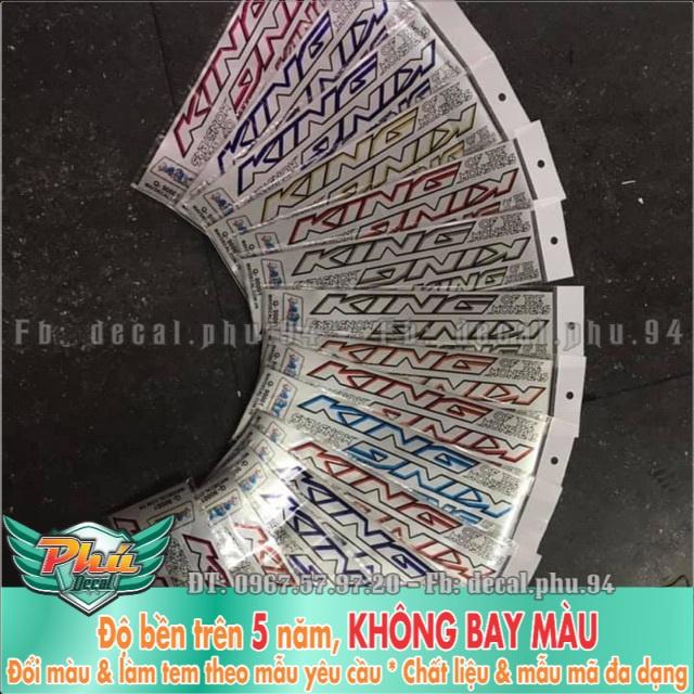 Tem rời dán phuộc dán xe