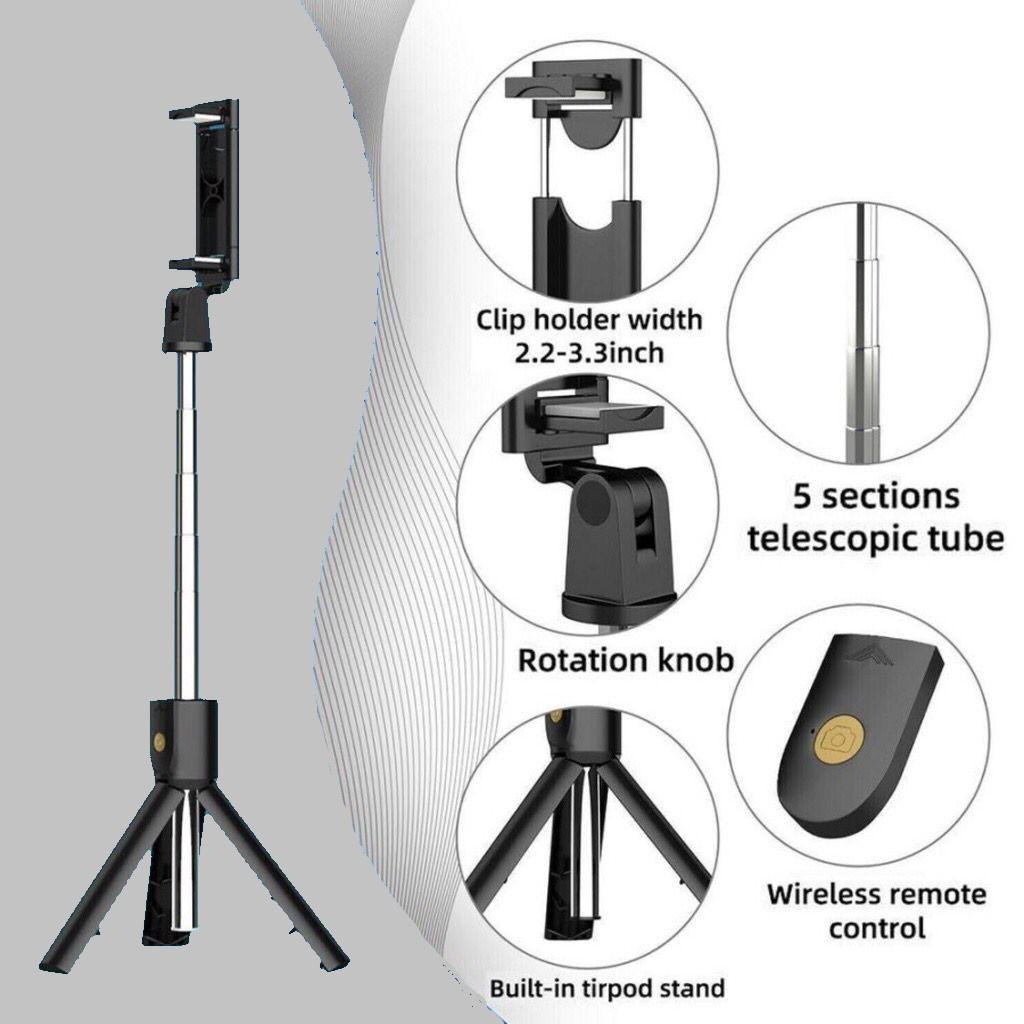 Gậy chụp ảnh tự sướng Selfie Bluetooth Q07 có đèn LED trợ sáng chân đế Tripod