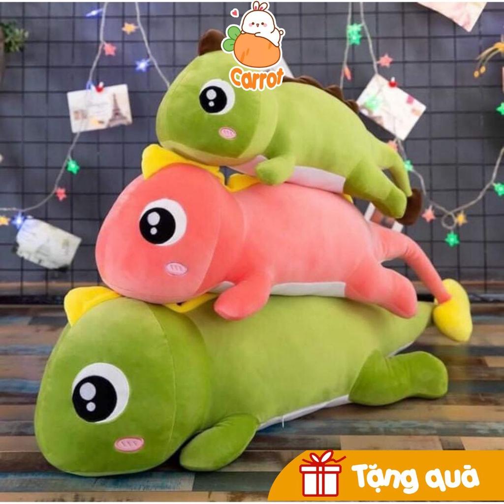 Gấu Bông Khủng Long Đuôi Tim size 1m1, Khủng Long Mắt Lồi Ngáo Dễ Thương Siêu Mềm Êm Mịn