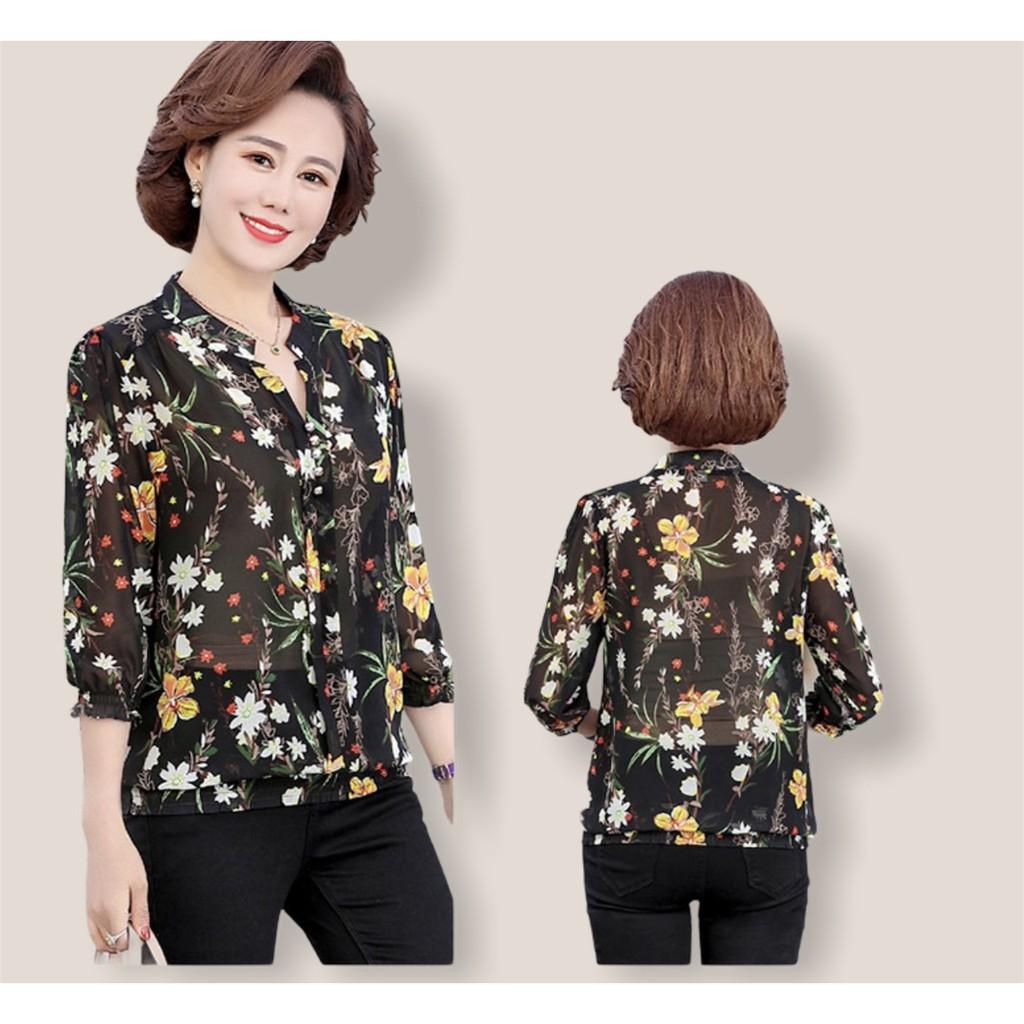 Áo hoa trung niên cho quý cô GD201-0321