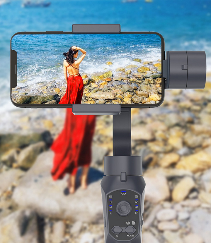 Gậy Chống Rung F10 Pro 3-Axis Gimbal Tích Hợp Sạc Dự Phòng - Home and Garden