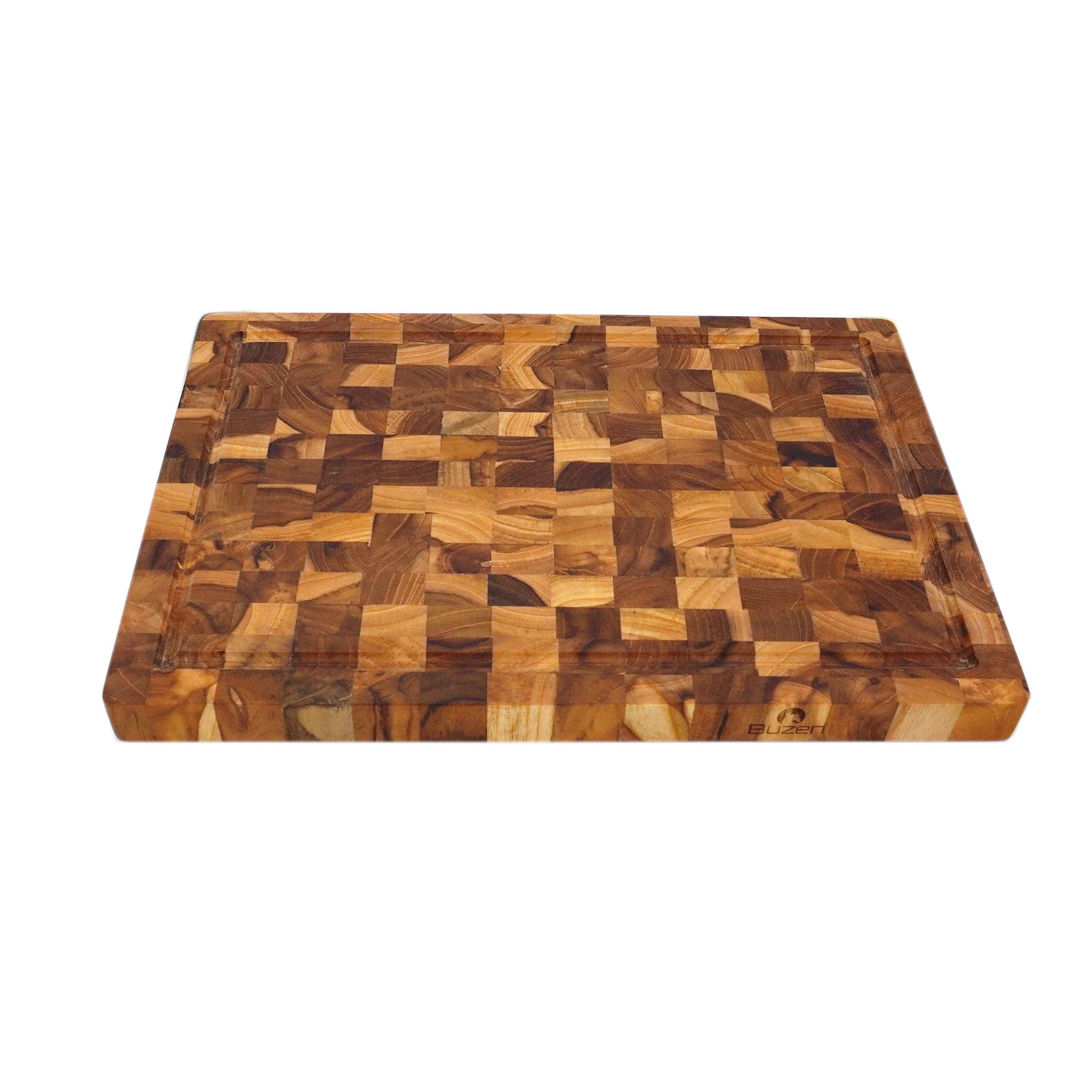 Thớt Gỗ Teak BUZEN Chữ Nhật Cao Cấp 25x35x2.5cm Gỗ Cao Cấp Không Ra Mùn Dăm, Bảo Vệ Lưỡi Dao, Có Kiểm Định An Toàn ( Dùng Cắt thái băm nhẹ cho gia đình)