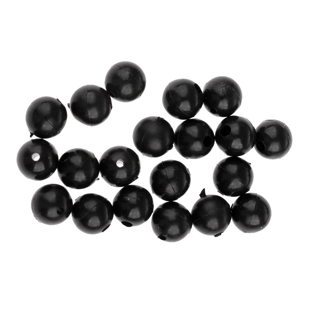 20pcs 8mm Rubber Fishing Beads Lure Carp Fishing Beads Kit Terminal Tackle