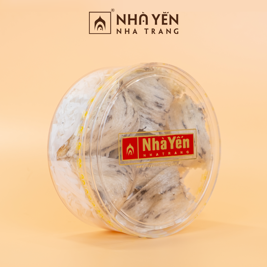Tổ Yến Trắng Thô - Nhà Yến Nha Trang - Loại Chất Lượng 59 - Hộp 100 Gram - Tổ Yến Nguyên Chất - Tổ Yến Thô - Hàng Chính Hãng