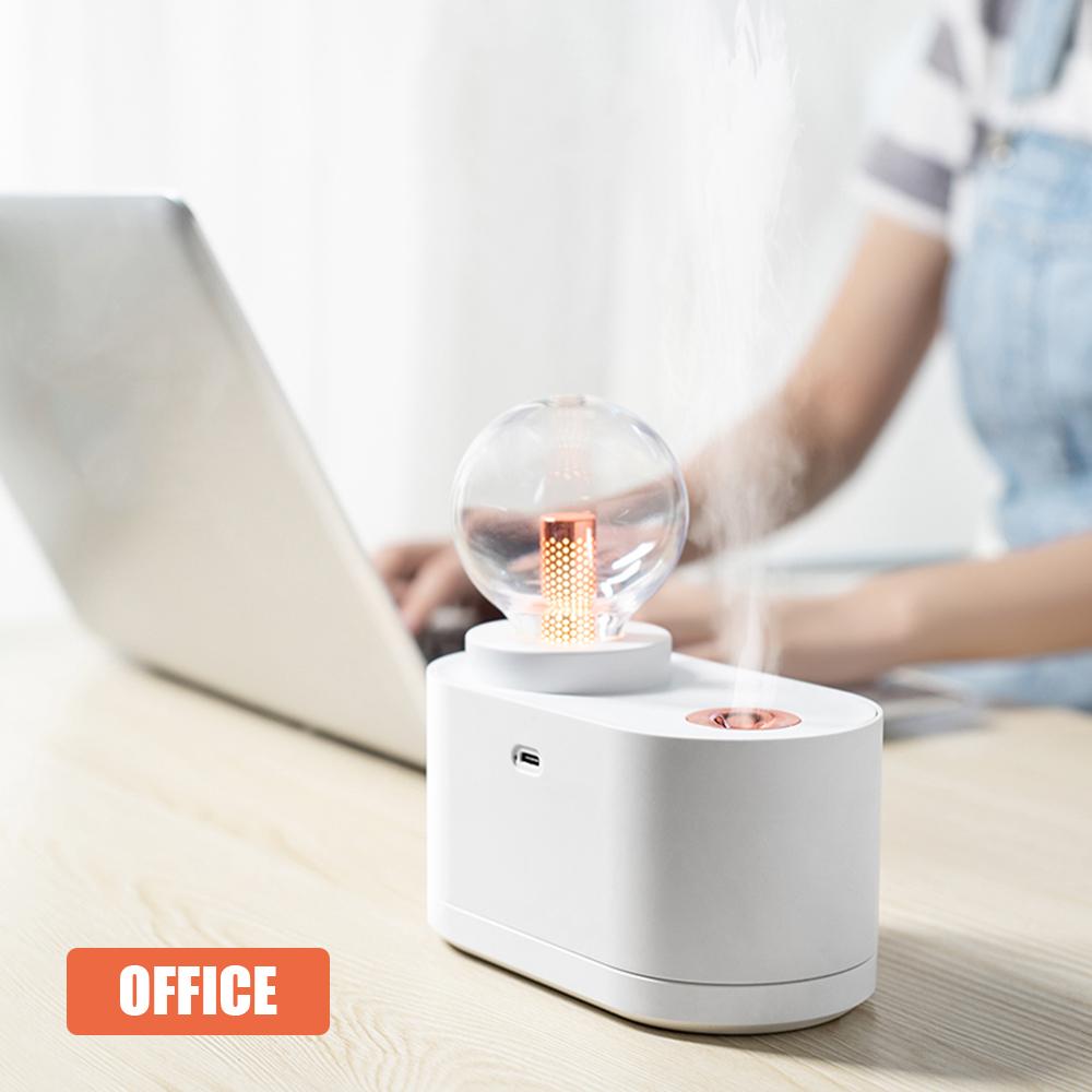 Máy phun sương tạo độ ẩm mini di động 350ml, có đèn sáng ban đêm