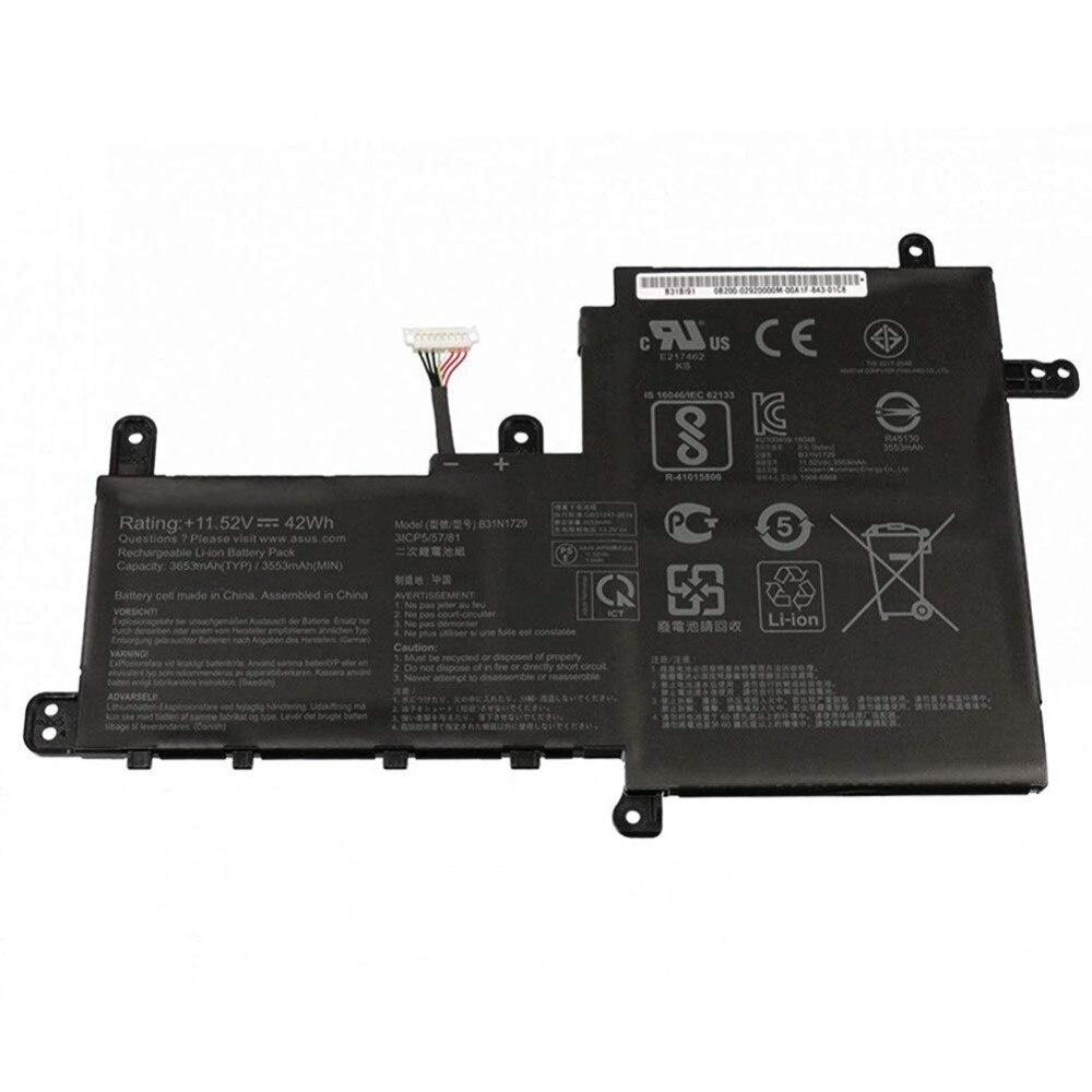 PIN MÁY TÍNH DÀNH CHO ASUS VivoBook S15 S530U S530UA S530UN X530FN 42WH (B31N1729)