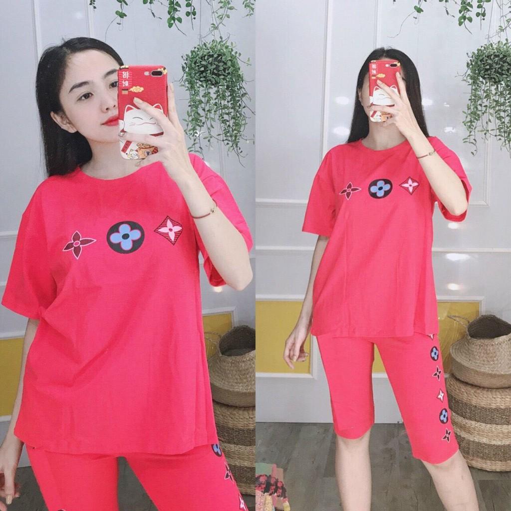 Đồ bộ thun cotton mặc nhà-(K35)