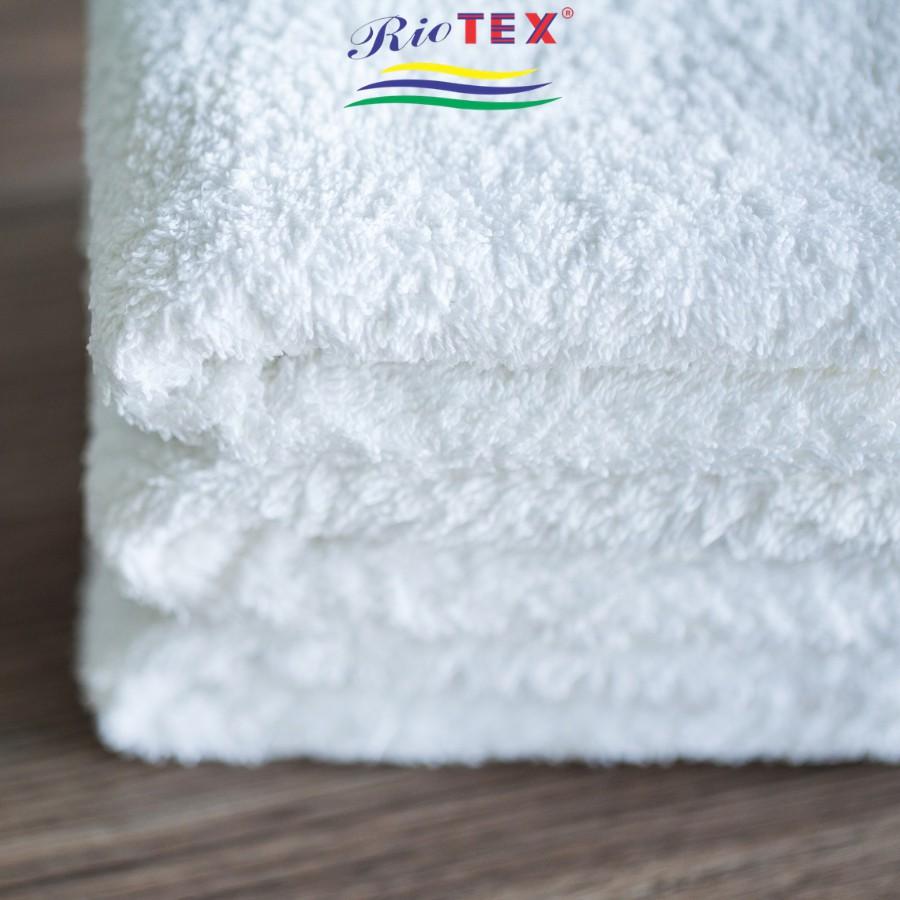 Khăn Tắm Khách Sạn Màu Trắng RIOTEX Kích Thước 70x140cm 400g 100% Cotton Cao Cấp