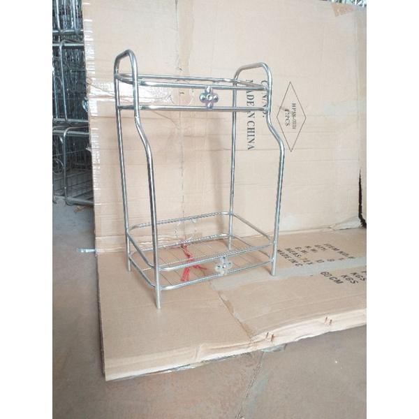 Kệ inox 2 tầng để gia vị hoặc sữa tắm