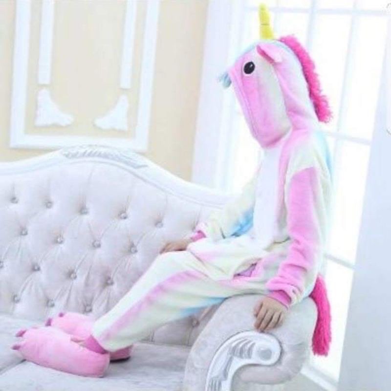 Bộ kỳ lân unicorn mix 5 màu cho bé và người lớn