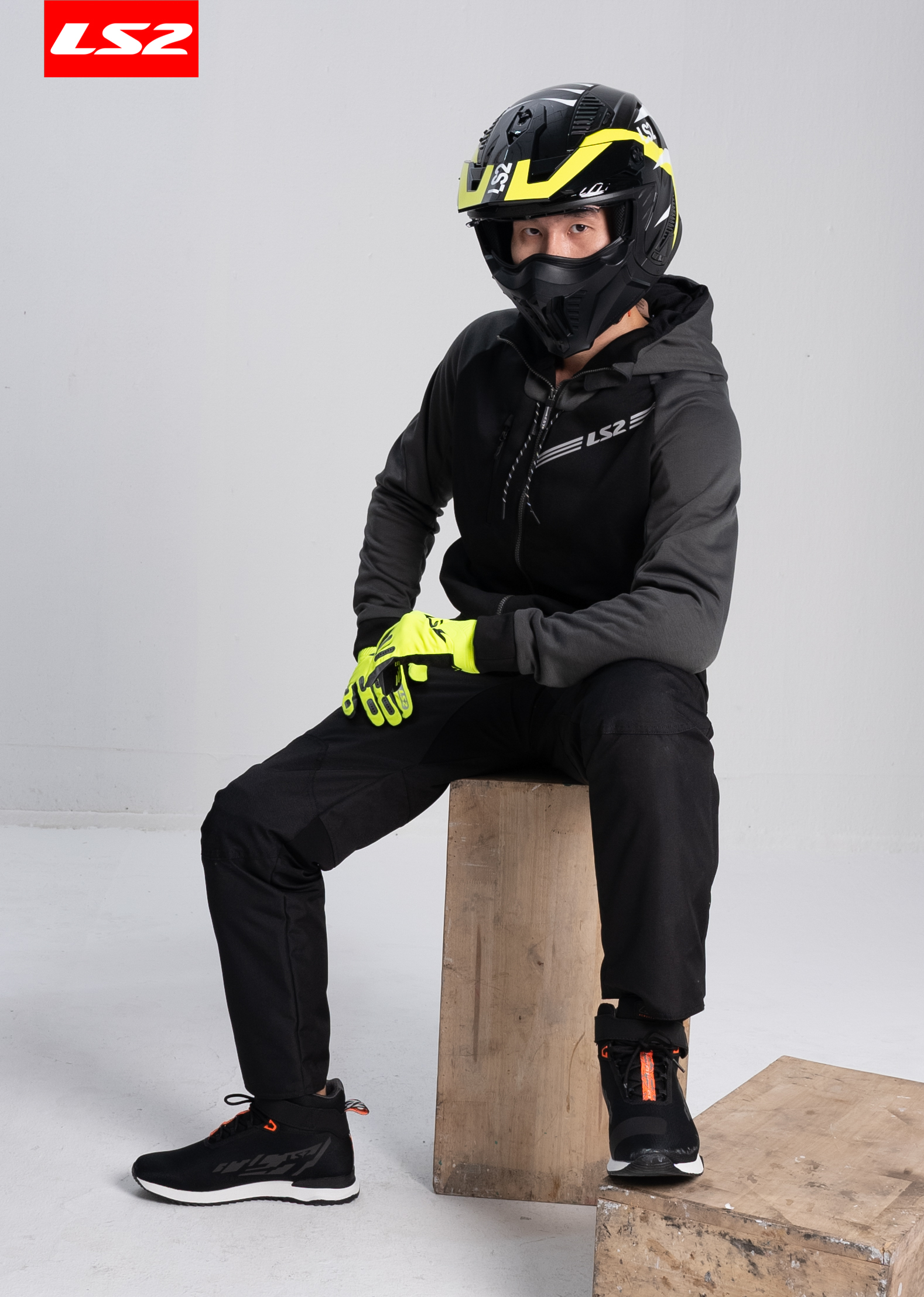 Áo Hoodie Bảo Hộ Mô Tô, Xe Máy LS2 Throttle Man