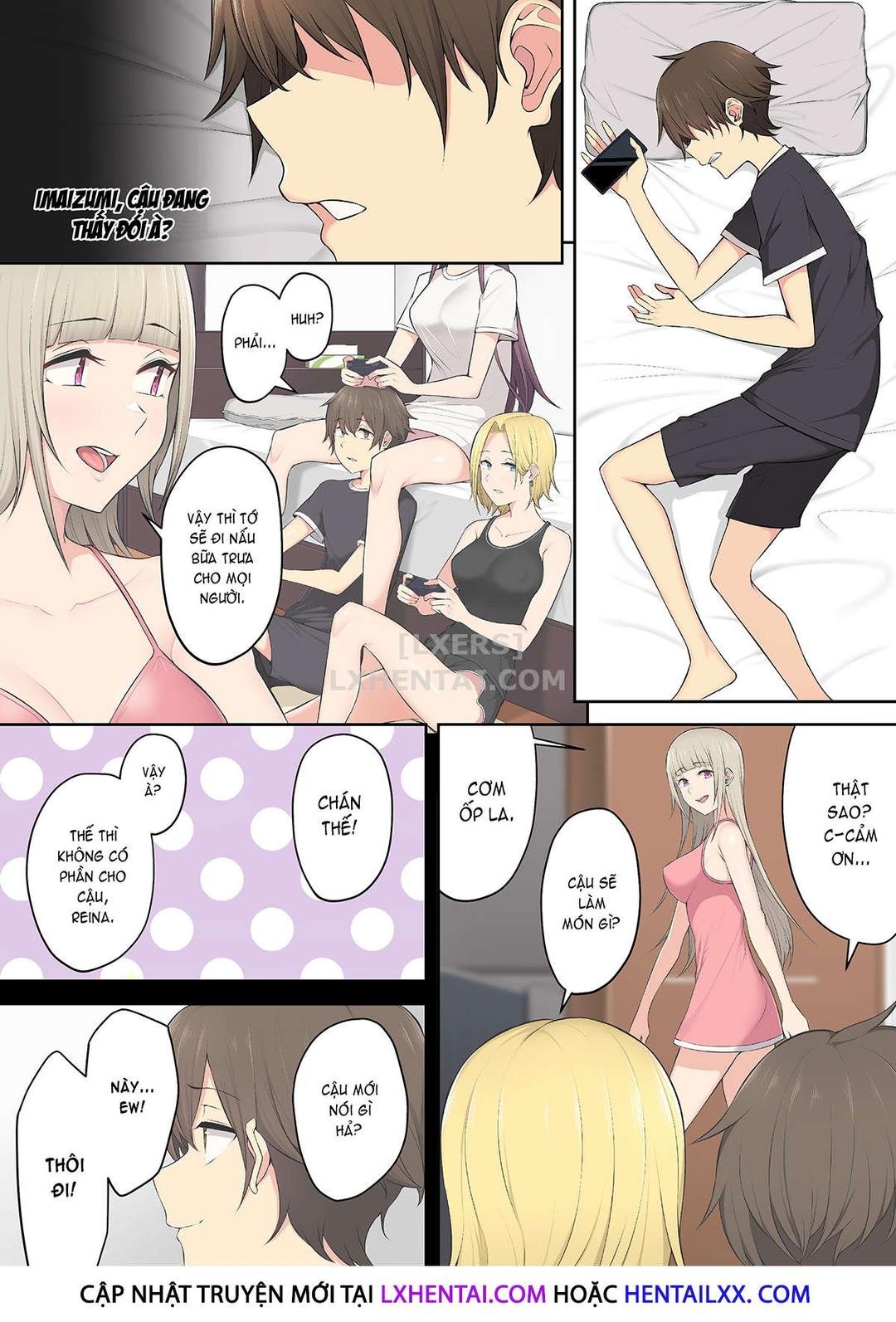 imaizumi đưa cả bầy gyaru về nhà mình chapter 3 40