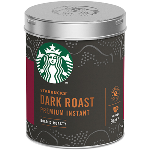 Hũ Cà phê đen hòa tan cao cấp Starbucks Rang Đậm ( Hũ 90g ) - [Tặng 1 Sổ tay Starbucks]