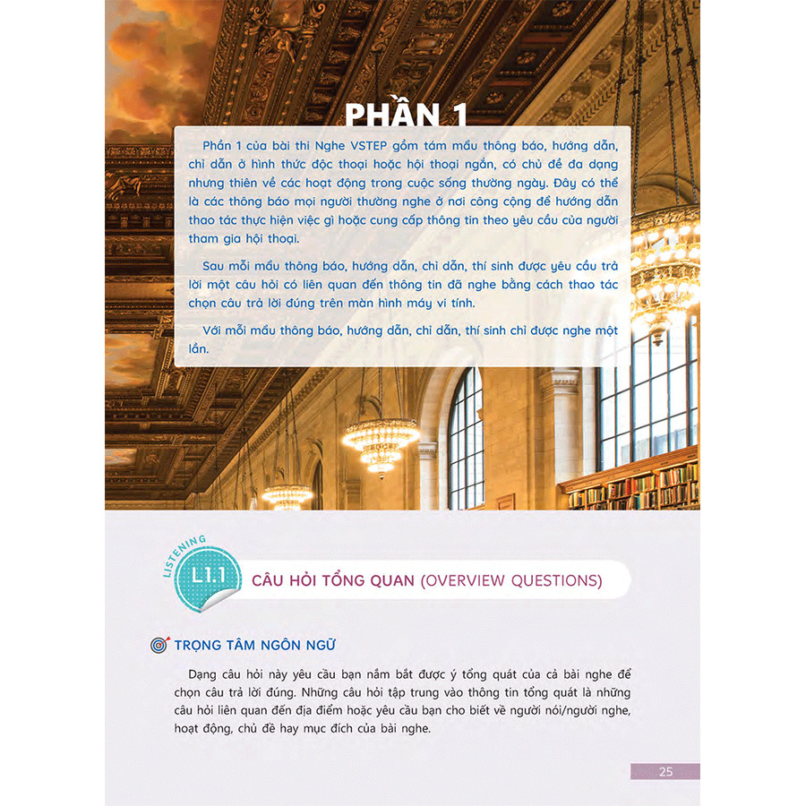 Sách Tài Liệu Luyện Thi Tổng Hợp VSTEP Bậc 3 (B1) (Quét Mã Qr Hoặc Vào Trang Web Để Nghe File Mp3)