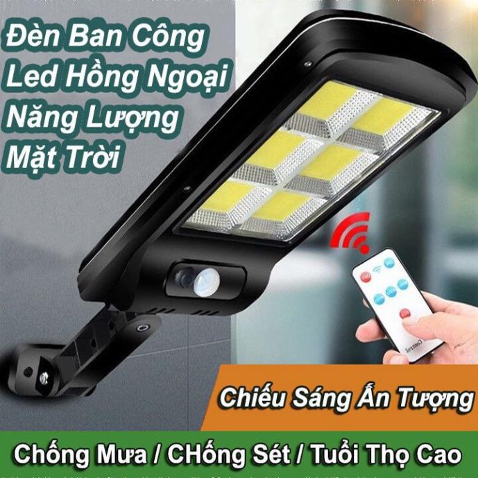 Đèn Năng Lượng Mặt Trời Solar Street Lamp 6 Bóng Kèm Điều Khiển Cảm Biến Chuyển Động, Chống Trộm Hiệu Quả