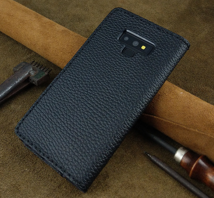 Bao Da cho Samsung Galaxy Note 9 Da Bò Thật May Thủ Công