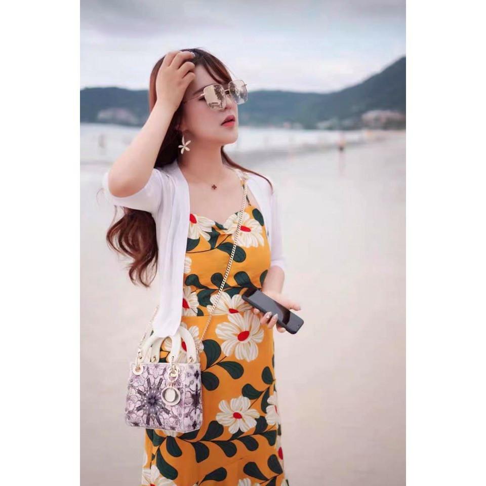 đầm maxi 2 dây đi biển hở lưng điệu đà đẹp như hình