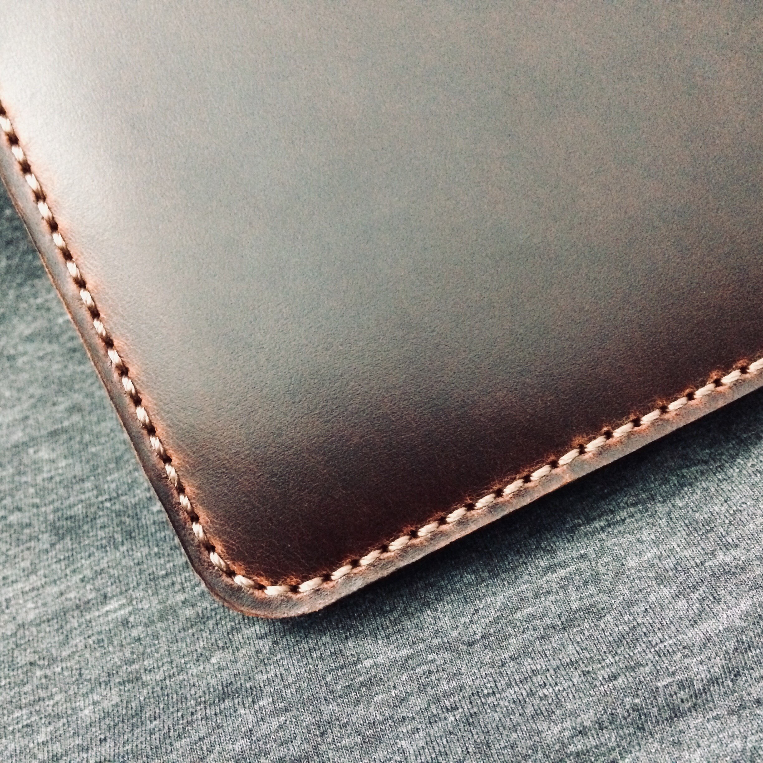 Ví nam da bò handmade bỏ túi dáng ngang