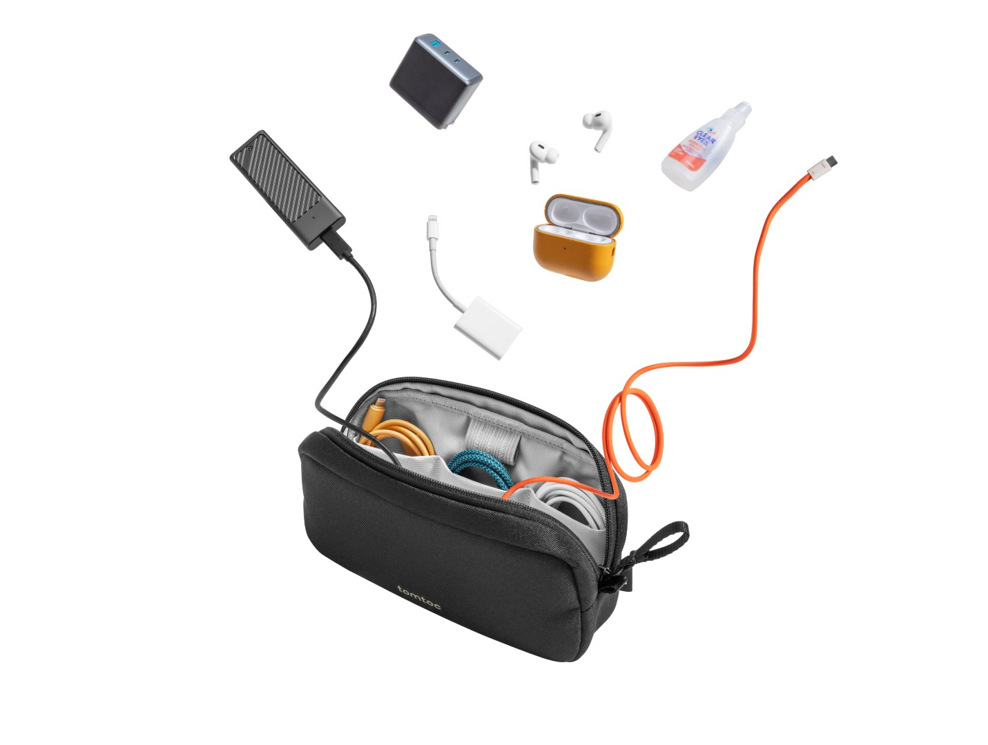 Túi Đựng Phụ Kiện Quốc Dân Tomtoc (USA) Light-T12 Electronic Accessory Pouch 1L – T12S1 - Hàng Chính Hãng