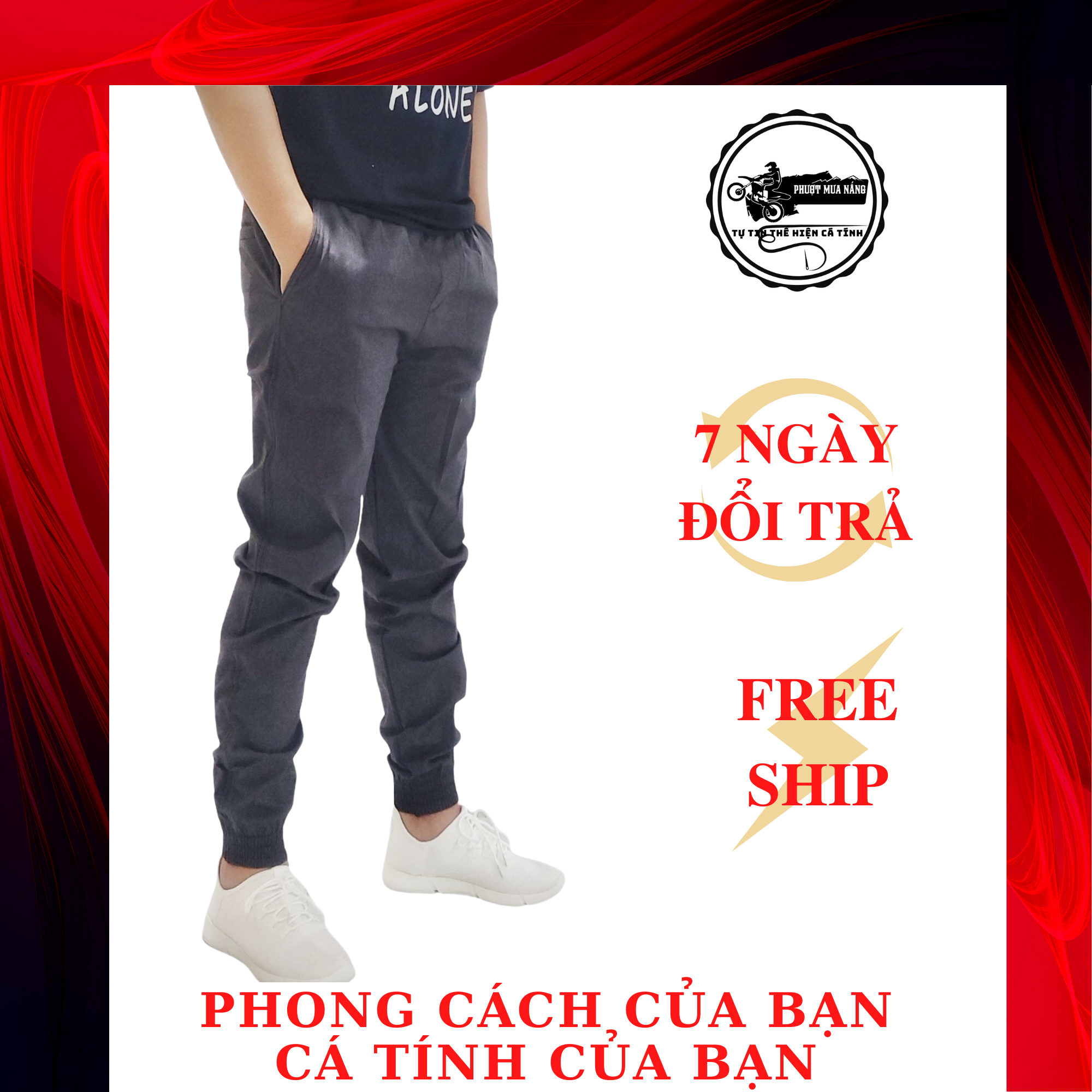 Quần Jogger Nam Kaki cao cấp PMN - Chất liệu Kaki mềm mịn co giãn, không bai màu, xù lông