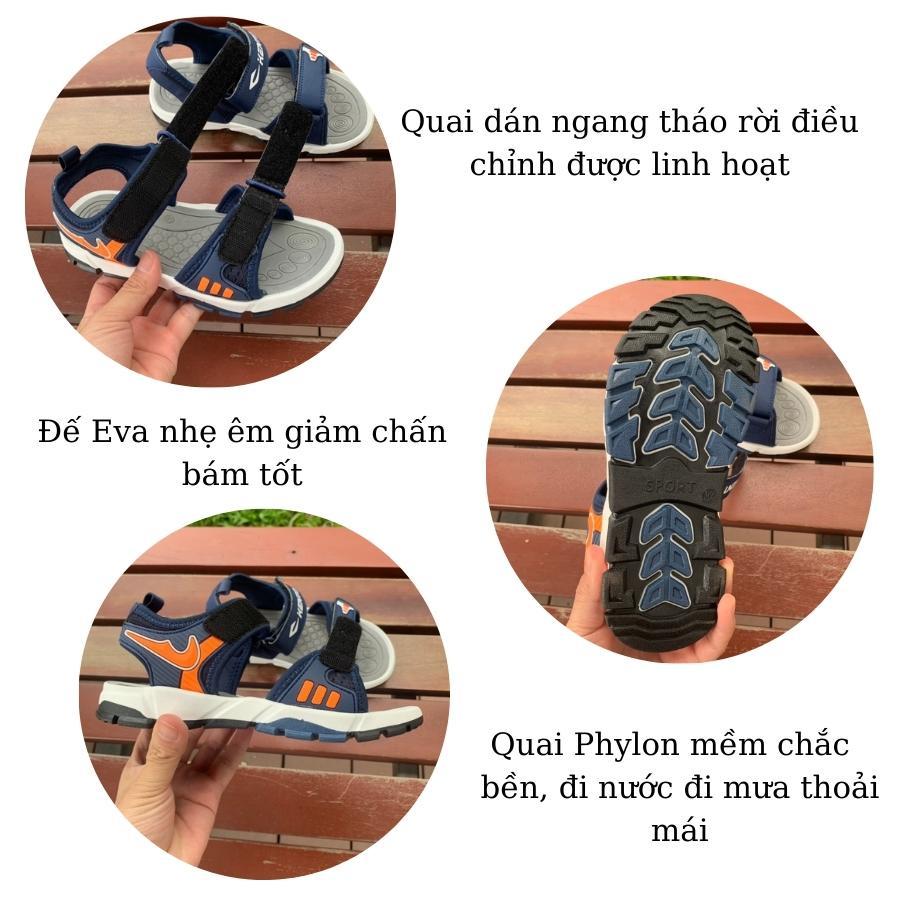 Sandal bé trai Kento quai ngang thể thao năng động và cá tính cho trẻ em học sinh nam 7 - 12 tuổi đi học đi biển ST83