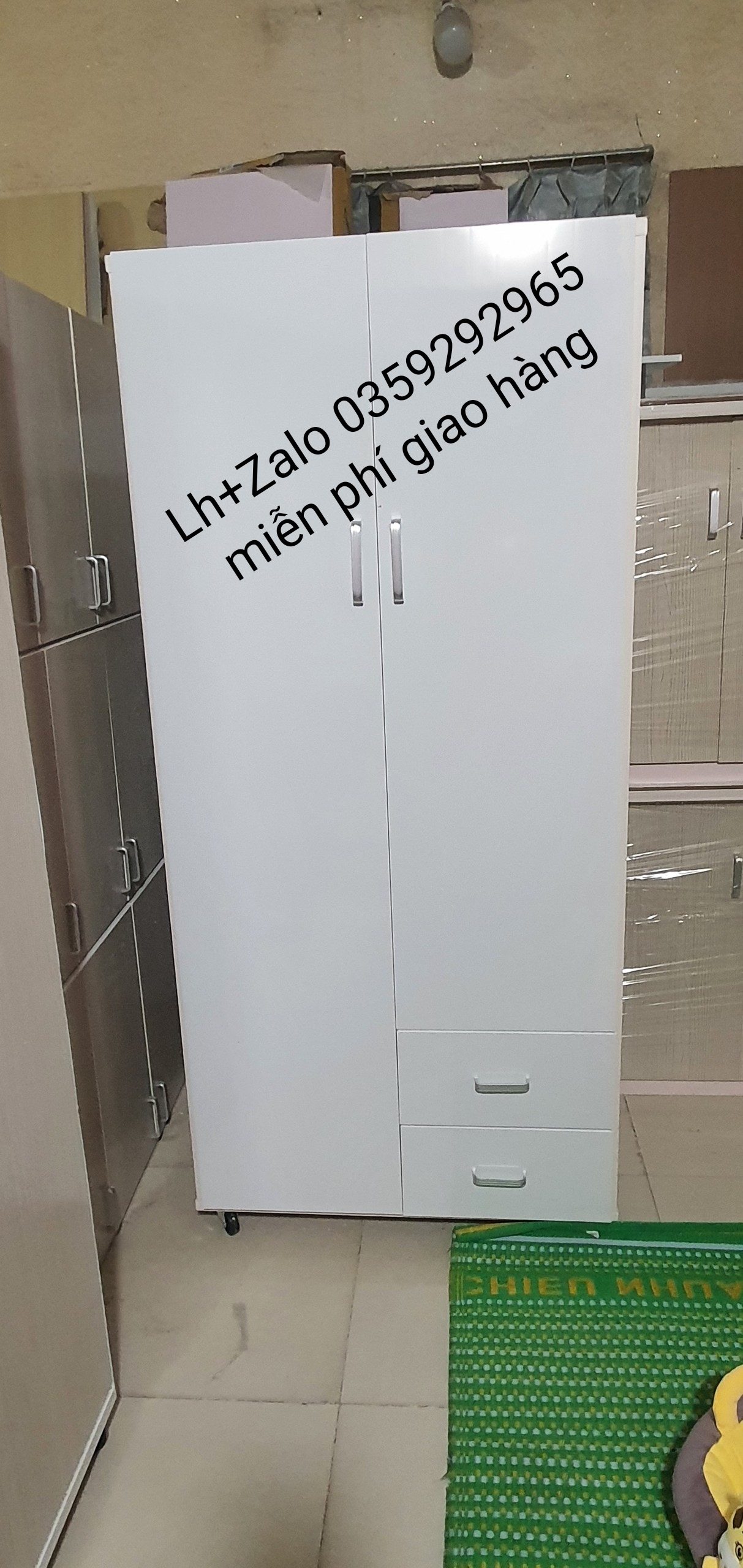 Tủ nhựa đài Loan 2 cánh