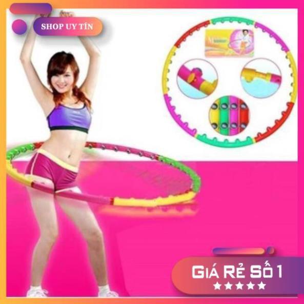 Vòng Lắc Eo  Massage Hula Hoop Cao Cấp, Vong Lắc Tháo Rời Tiện Lợi