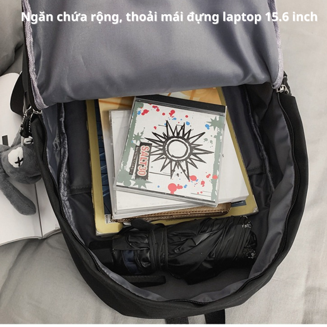 Balo nam nữ BH Kids MGDCH đi học, đi chơi, phong cách U.K basic, chống nước, chống sốc, có ngăn đựng laptop - CH112