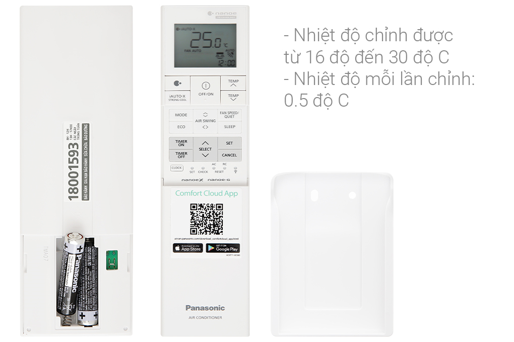 Máy lạnh Panasonic Inverter 2 HP CU/CS-XU18ZKH-8 - hàng chính hãng