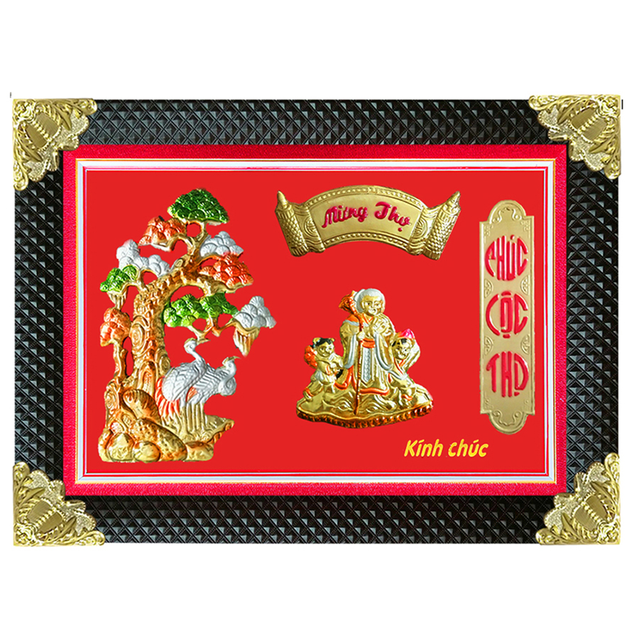 Tranh Đồng Mừng Thọ Hình Bà - Tôn Đản HP (50 x 70cm)