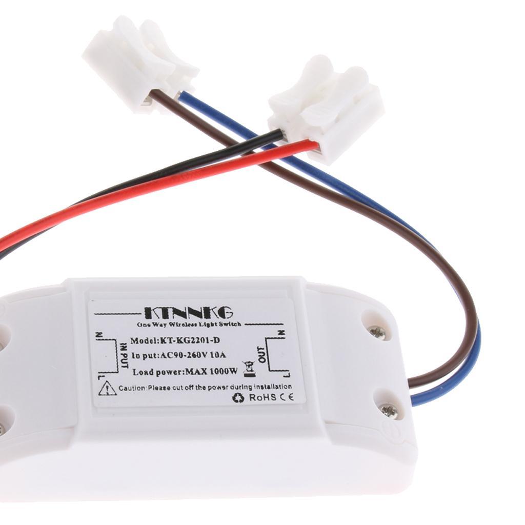 Home Wireless ON/OFF Switch Remote Control Wall Panel Remote Lights