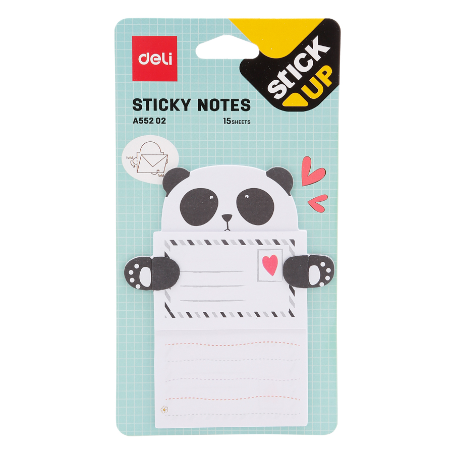 Giấy Notes Hình Deli A55202 - Giao Màu Ngẫu Nhiên