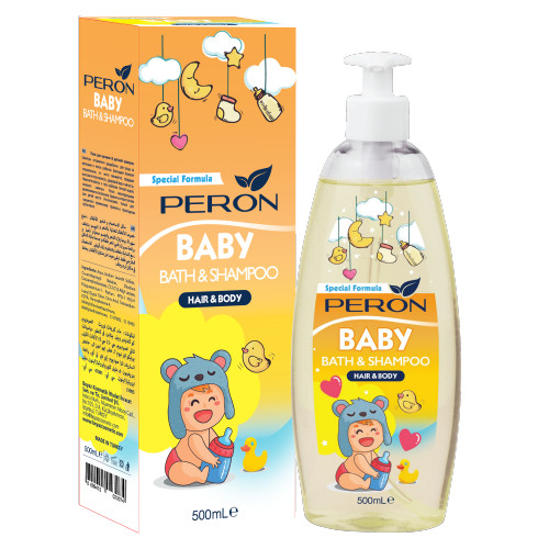 Sữa Tắm Gội Ngừa Rôm Sảy, Mụn Sữa - Peron Baby - Sữa Tắm Không Chứa Paraben, An Toàn Cho Trẻ Sơ Sinh