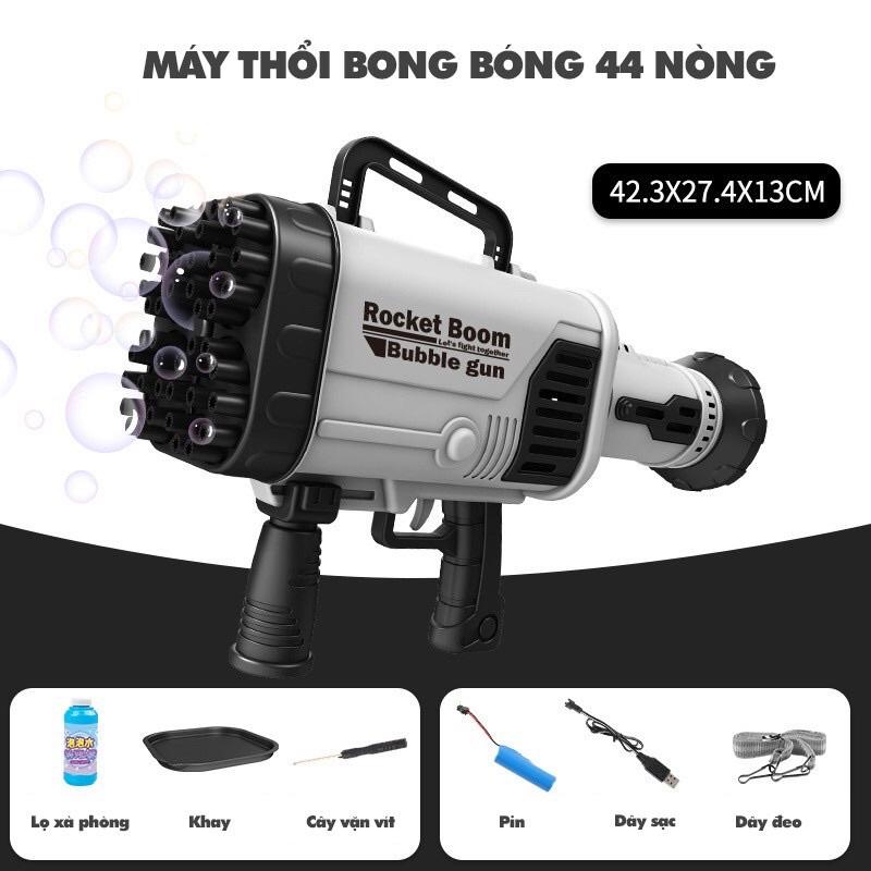 Súng bắn bong bóng 44 nòng, súng siêu cấp loại to nhất dùng pin sạc cực chất cho bé