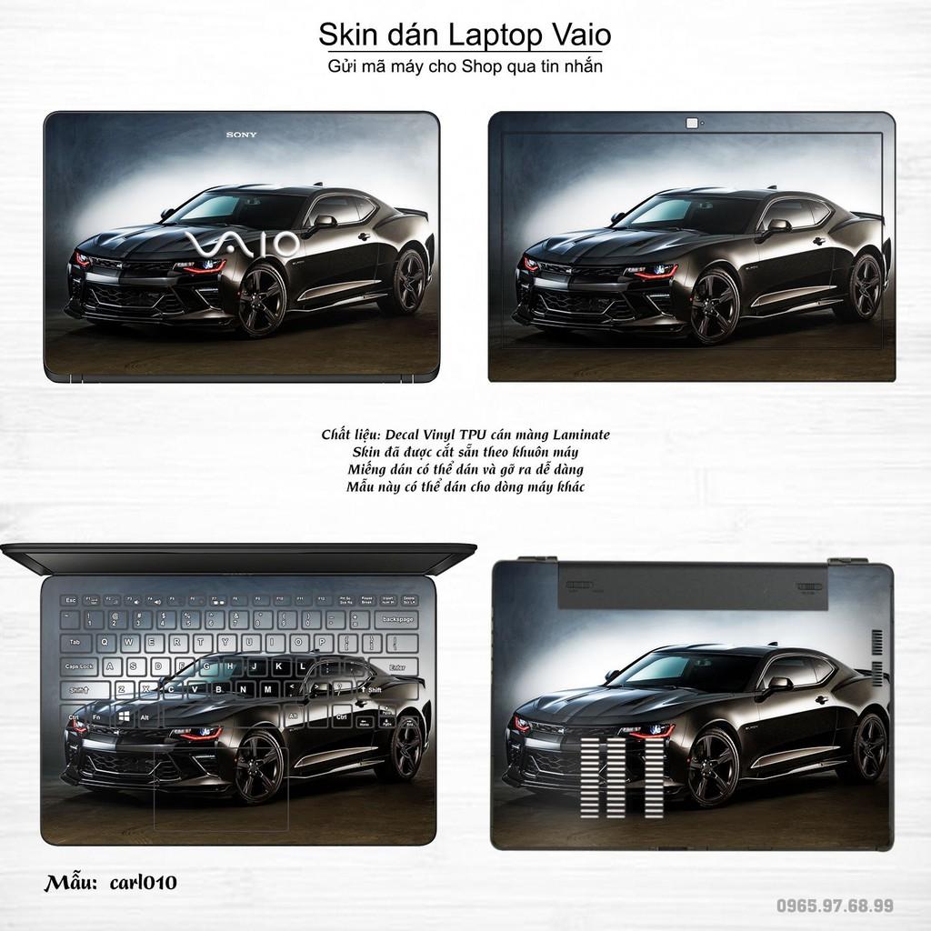 Skin dán Laptop Sony Vaio in hình xe hơi (inbox mã máy cho Shop)