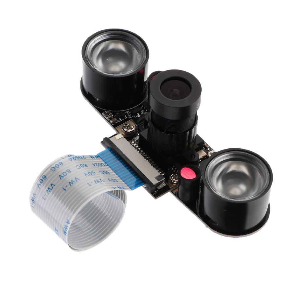 1xCamera Infrared Night Vision Adjustable-Focus Module 1080p for Raspberry Pi