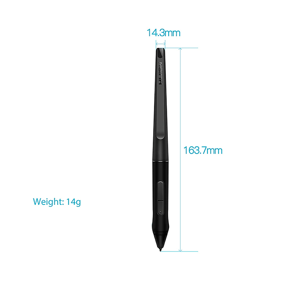 Huion PW500 Digital Pen Battery-free Drawing Pen with 2 Programmable Buttons for Huion GT-221 Graphic Tablet
