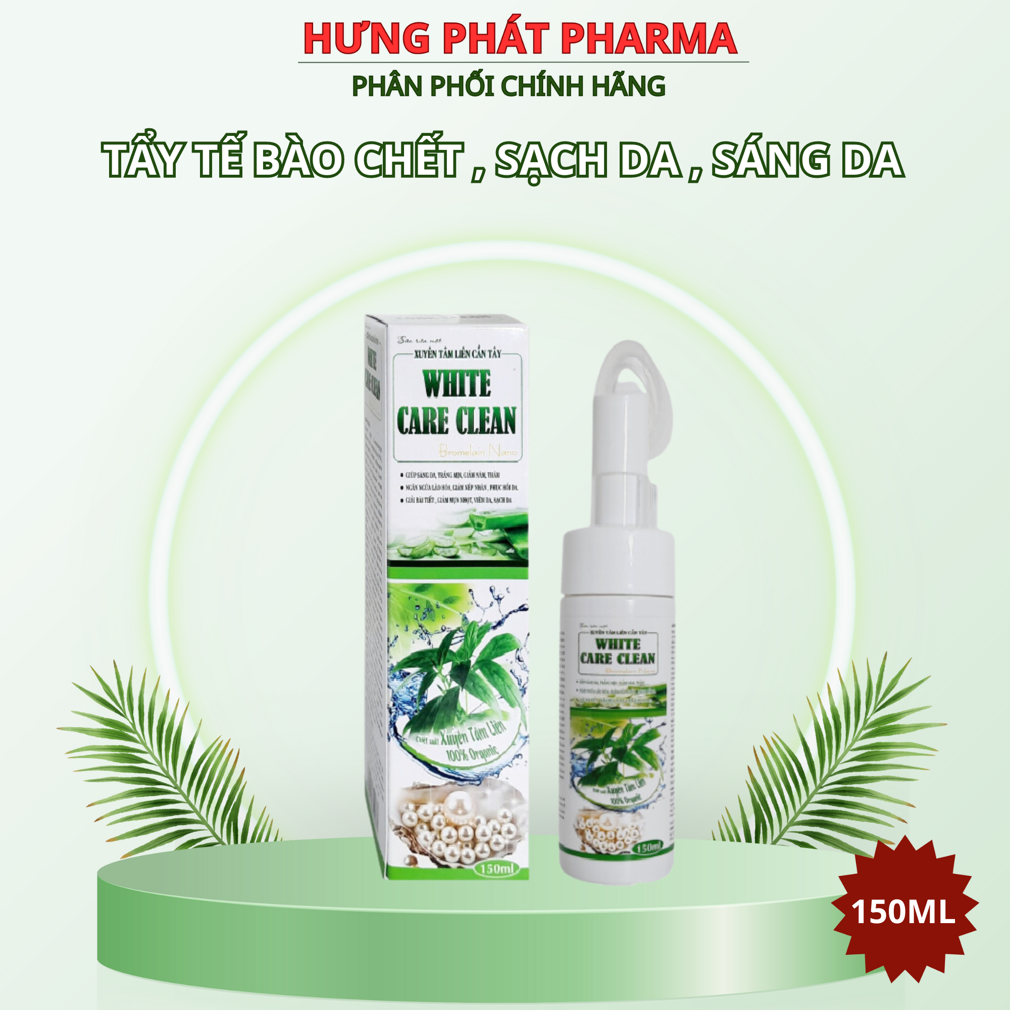 Sửa rửa mặt Xuyên Tâm Liên cần tây giúp làm sạch da , sáng da– Hộp 150ml