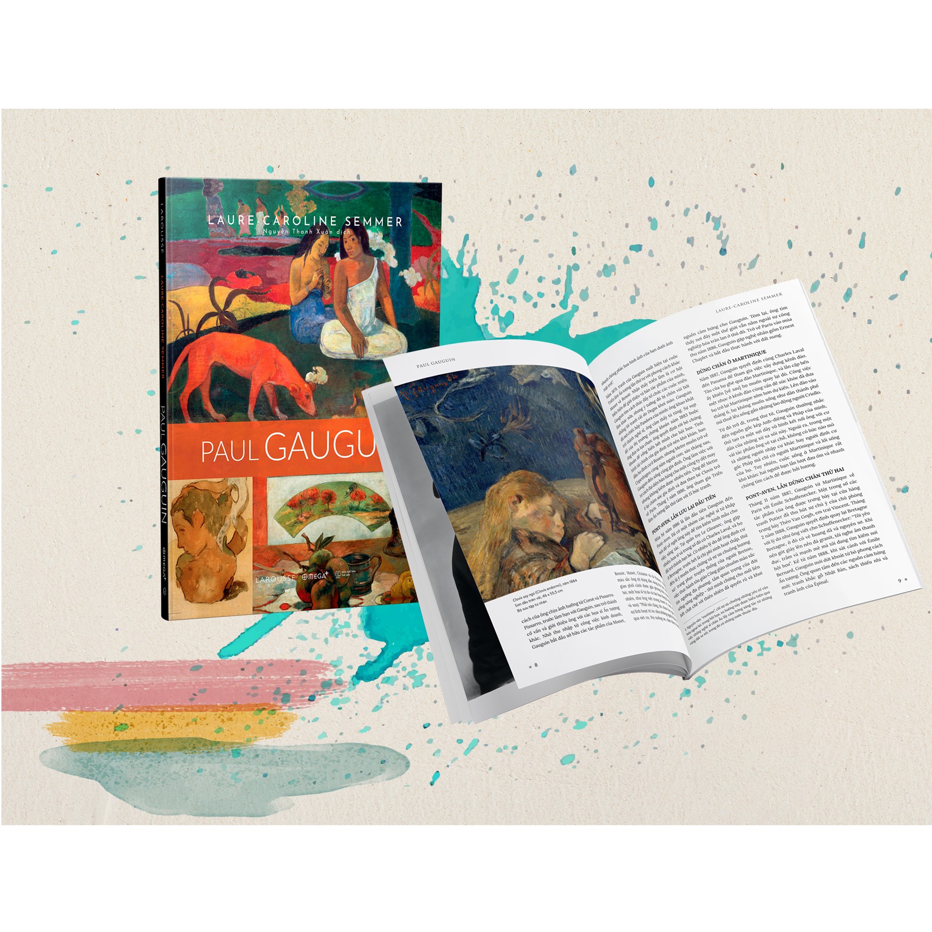 Combo Sách Về Hai Danh Họa Vĩ Đại : Claude Monet + Paul Gauguin