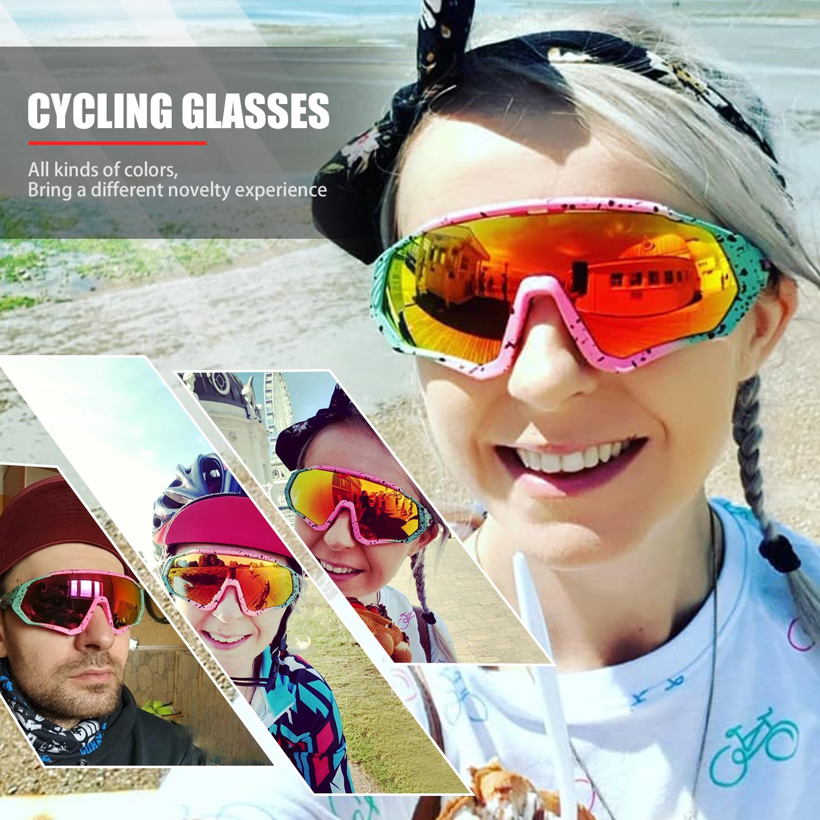 Phân cực thể thao xe đạp xe đạp kính râm Gafas Ciclismo MTB kính đạp kính kính râm tốc độ cho nam giới 5lens Color: 08 Lenses Color: 5lens