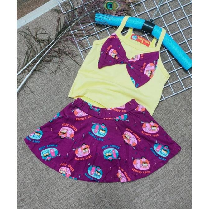 Sét áo 2 dây + váy cho bé cực xinh