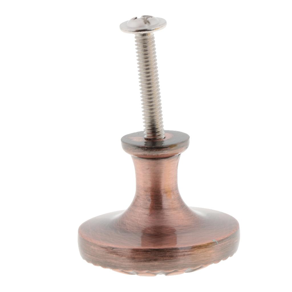 Zinc Alloy Round Knobs Pulls Handles with Screw for Cabinet