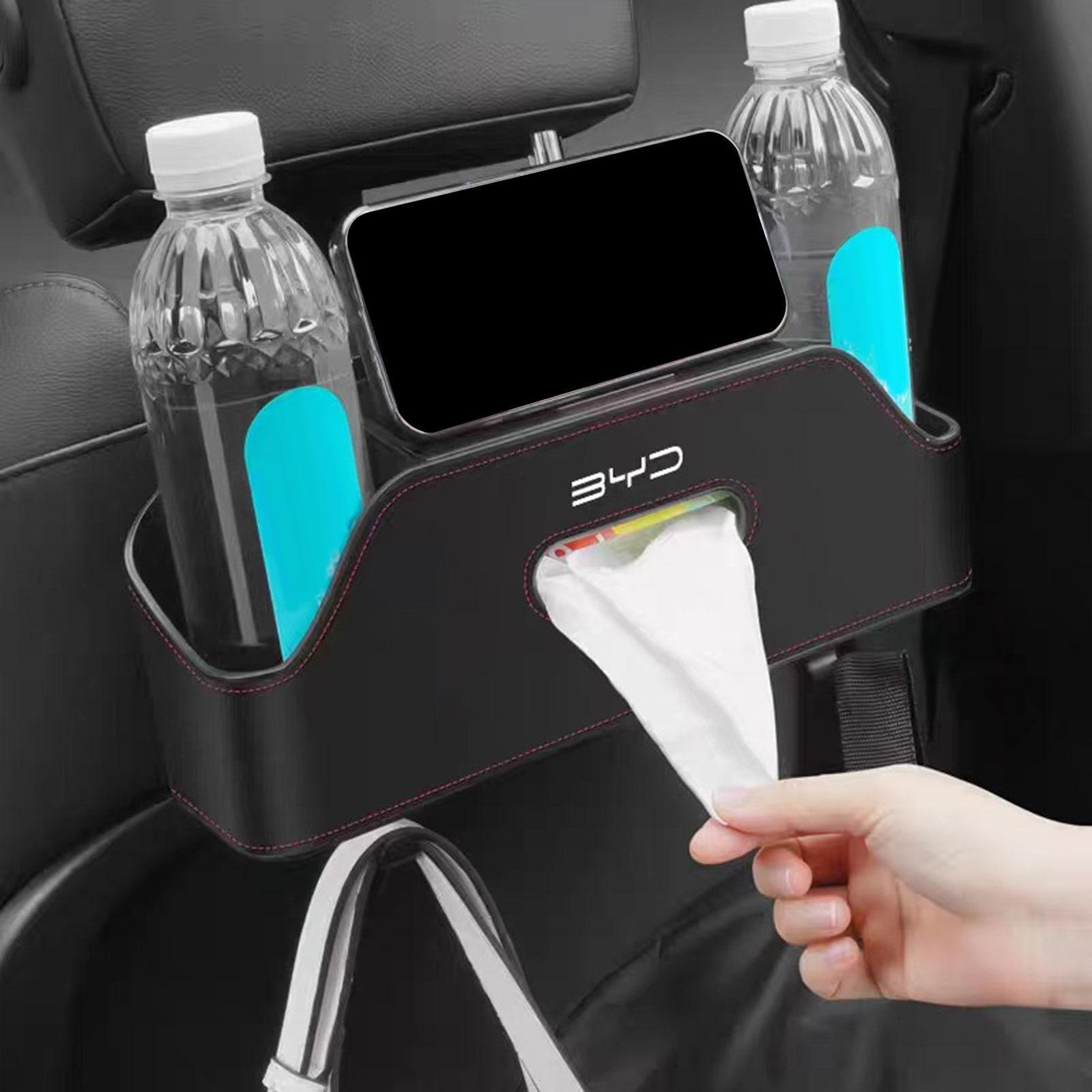 Car Back Seat Organizer Keep Tidy with Hooks Hanger Stylish Drink Cup Holder