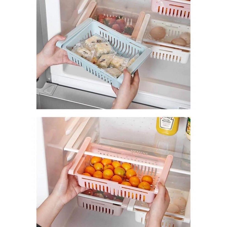 Sét 2 GIÁ RÚT GỌN NHỰA ĐỂ TỦ LẠNH