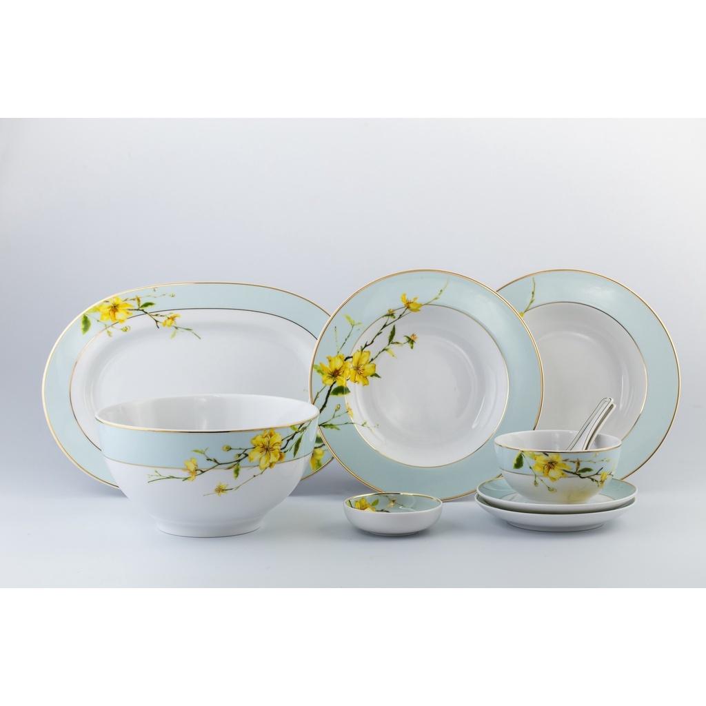 Bộ chén dĩa Minh Long 23 sản phẩm Camellia Hoa Mai