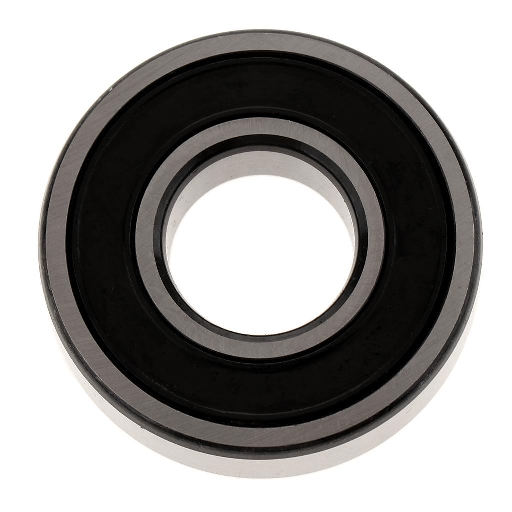 Deep Groove Ball Bearing Silver Black Metal Keyless Drill Chuck Tool Miniature Bearings, Double Rubber Sealed and Pre-Lubricated