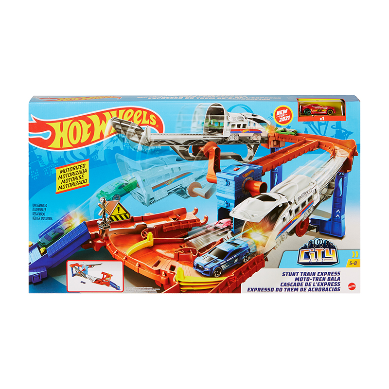 Đồ Chơi HOT WHEELS Bộ Hot Wheels Xe Lửa Siêu Tốc GRW38