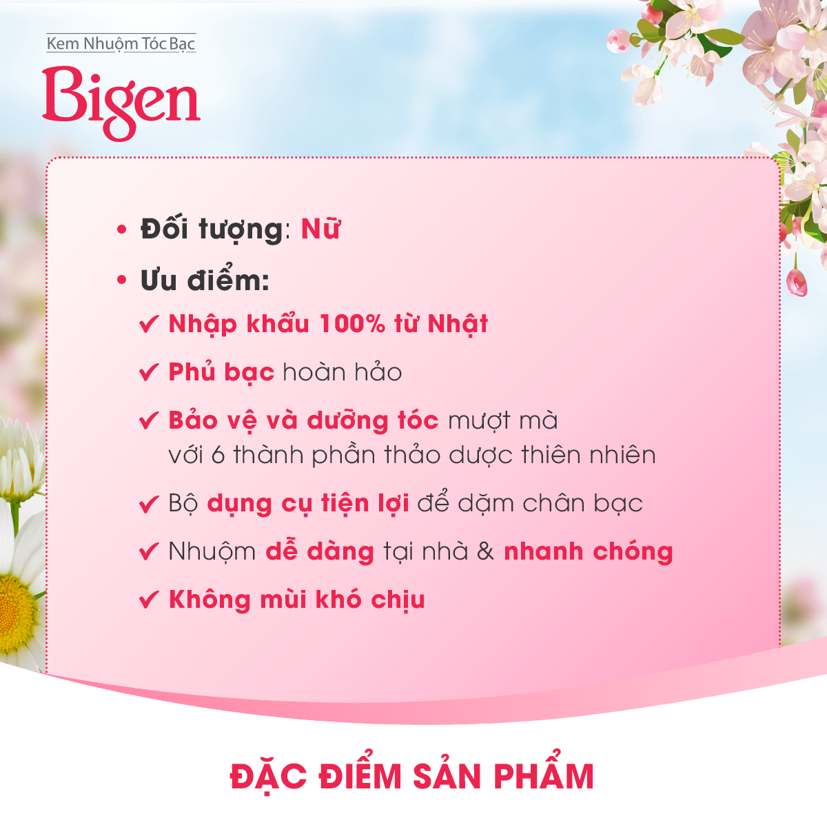 Thuốc nhuộm dưỡng tóc phủ bạc thảo dược Bigen Nhập Khẩu 100% Nhật Bản Speedy Color Cream 80ml dạng kem