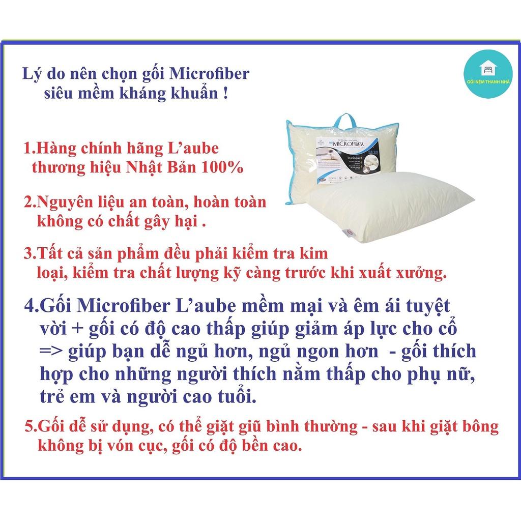 Gối khách sạn siêu mềm Microfiber Kháng Khuẩn 50x70