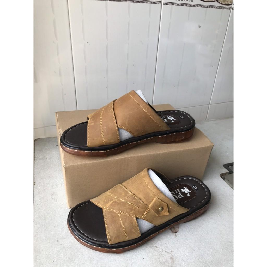 Dép da bò mẫu mới 2021 ms 034